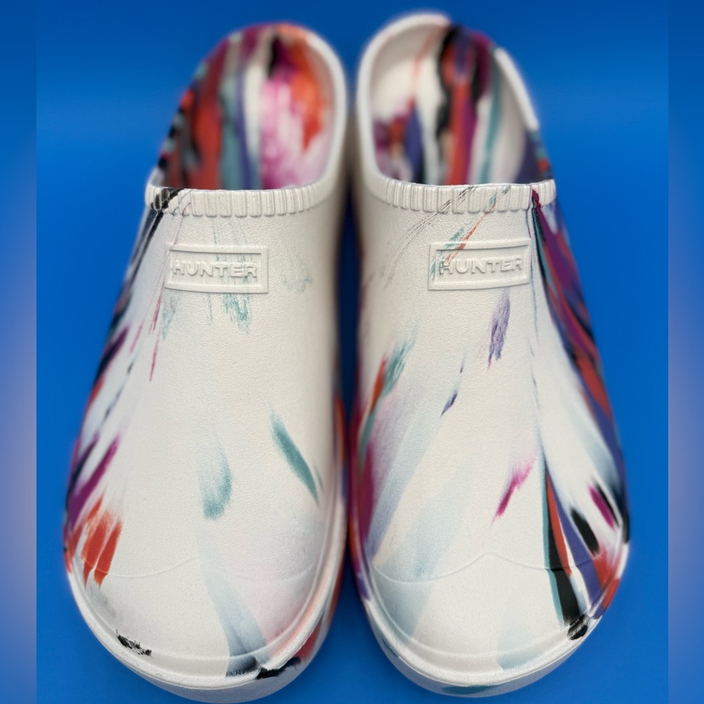 🪸 NEW! Men’s HUNTER In/Out Bloom Algae Marble Foam Clogs Sz 12